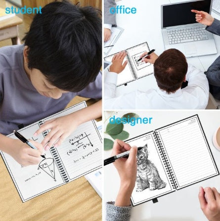 stick0gets: eco-friendly Re writable paper notebook
