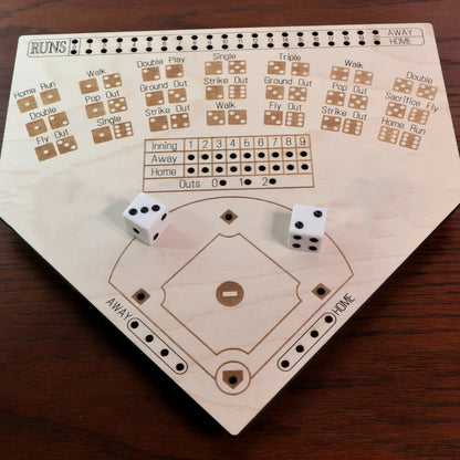 stick0gets: Wooden Baseball Board Wooden Crafts Desktop Game