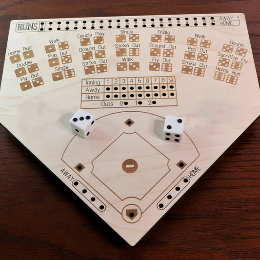 stick0gets: Wooden Baseball Board Wooden Crafts Desktop Game