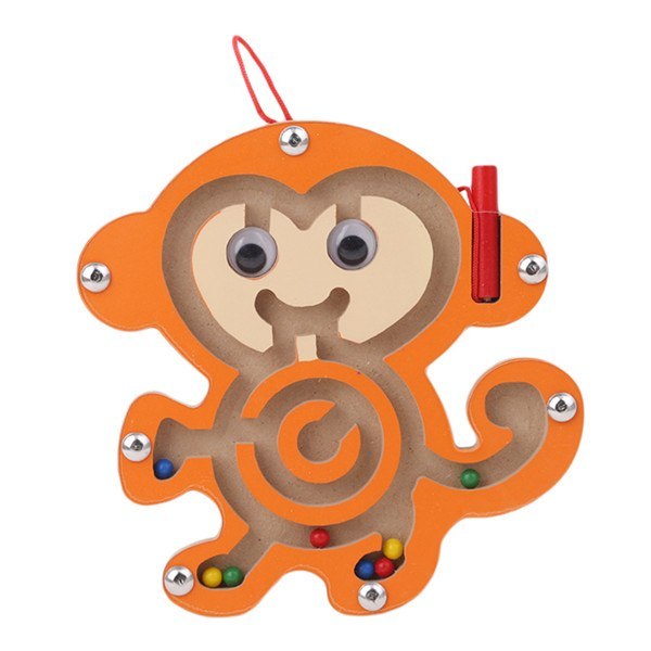 Stick0Gets: Eco-friendly Children Magnetic Maze Toy Kids Wooden Puzzle Game Toy Kids Early Educational Brain Teaser Wooden Toy Intellectual Jigsaw Board