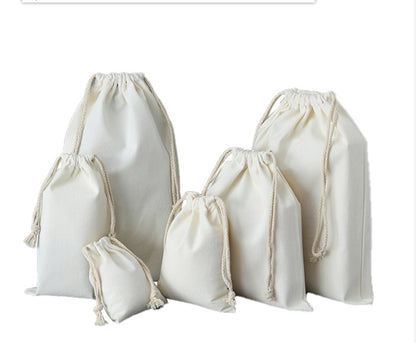 stick0gets: Blank Drawstring Bag cloth Storage Bag