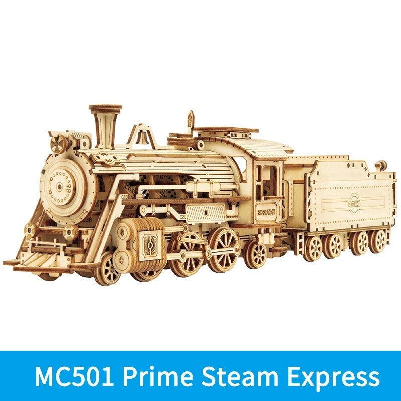 stick0gets: ROKR Train Model 3D Wooden Puzzle Toy Assembly Locomotive Model Building Kits for Children Kids Birthday Christmas Gift