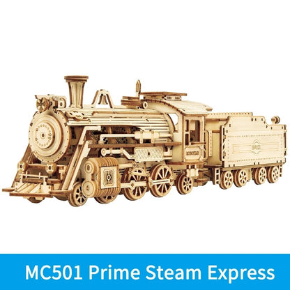 stick0gets: ROKR Train Model 3D Wooden Puzzle Toy Assembly Locomotive Model Building Kits for Children Kids Birthday Christmas Gift