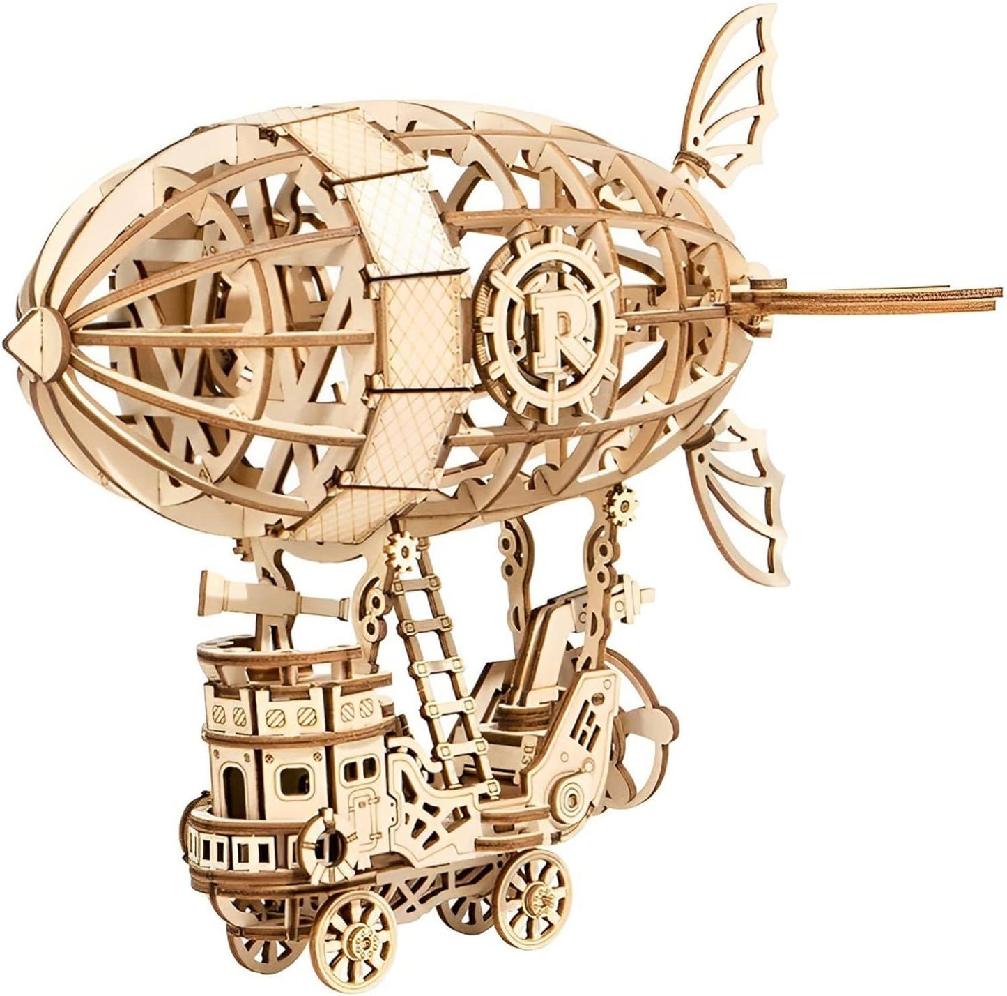 stick0gets: 3d Wooden Puzzle Airship Woodcraft Construction Kit Model Kits For Kids, Teens And Adult