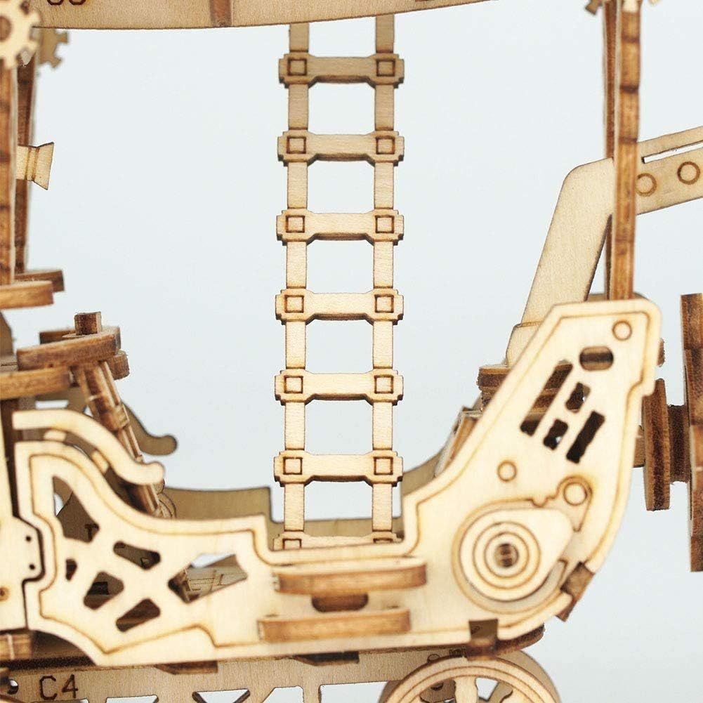 stick0gets: 3d Wooden Puzzle Airship Woodcraft Construction Kit Model Kits For Kids, Teens And Adult
