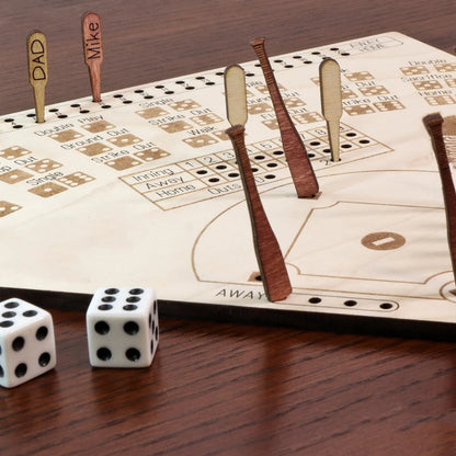 stick0gets: Wooden Baseball Board Wooden Crafts Desktop Game