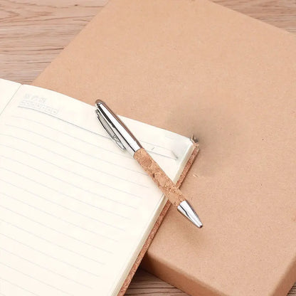 Eco-friendly  - A6 Cork Notebook Keychain Pen 3in1 Combo Set Business Gift Sets