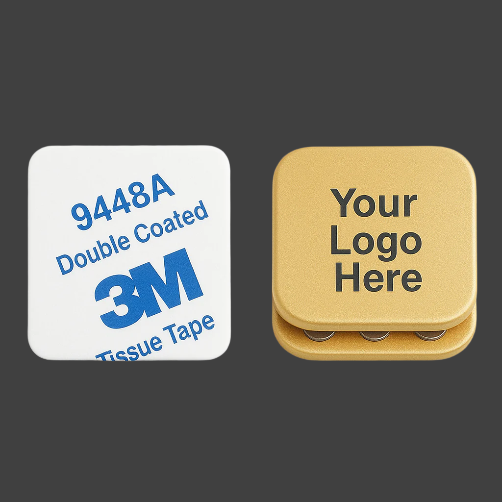 Eco-friendly 2in1 push card Fidget - Gold or Silver - Customizable