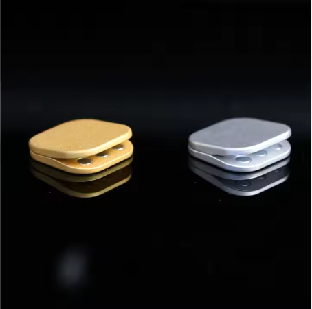 Eco-friendly 2in1 push card Fidget - Gold or Silver - Customizable