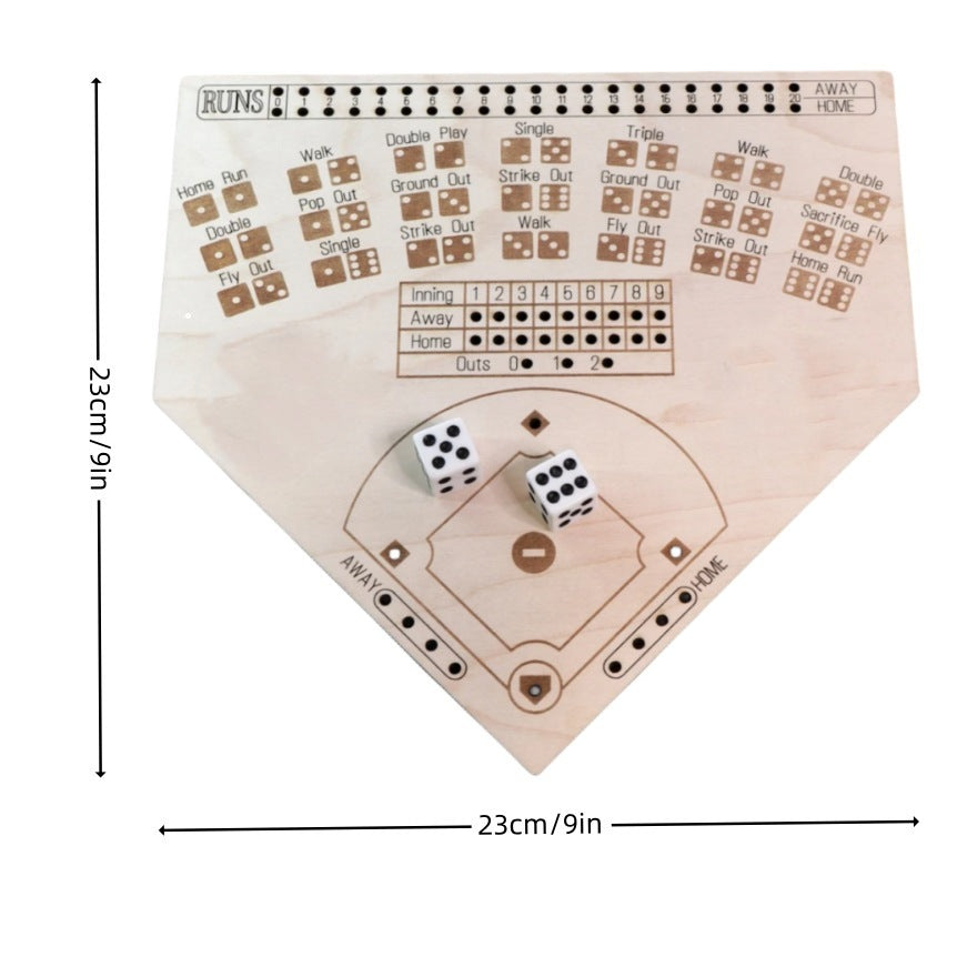 stick0gets: Wooden Baseball Board Wooden Crafts Desktop Game