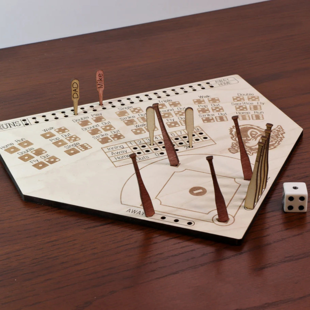 stick0gets: Wooden Baseball Board Wooden Crafts Desktop Game