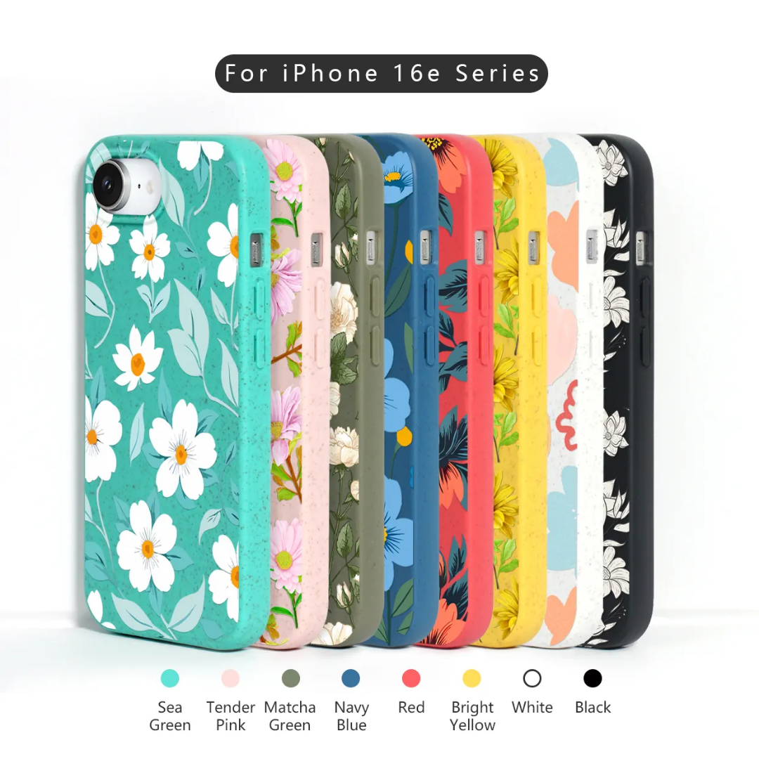stick0gets Eco-friendly flower patter biodegradable Phone case